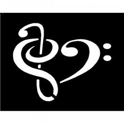 Brushing Bass Cleft Heart