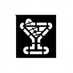 Clipping Cocktail Glass