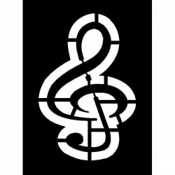 Clipping Treble Cleft