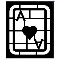 Clipping Ace of Hearts