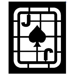 Jack of Spades Clipping Stencil