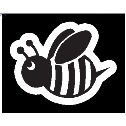 Bumble Bee Clipping Stencil