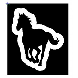 Running Horse Clipping Stencil