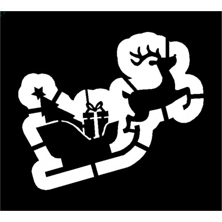 Clipping Santa's Sleigh & Reindeer