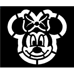 Clipping Minnie Mouse Face