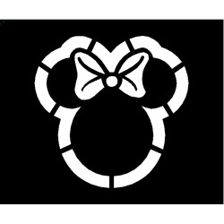 Clipping Minnie Mouse Face Outline