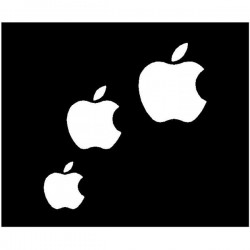 Brushing Three Apples